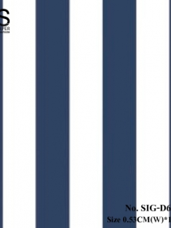 วอลเปเปอร์ ลายทาง สีน้ำเงิน-ขาว No.SIG-D63