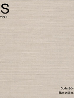วอลเปเปอร์เทกเจอร์เส้นด้ายแนวนอนพื้นสีน้ำตาล BO-B47
