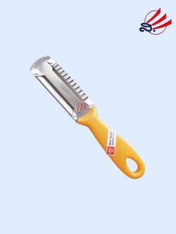 ปอกแตงเพชร 4 อย่างใหญ่ มีดปอกผิวผลไม้ใหญ่ตราเพชร แบบมีใบมีดหยักทำริ้ว และฟันขูดมะพร้าว