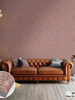 วอลเปเปอร์ ลายปูนเปลือยสีแดงผสมกลิตเตอร์ MOD-J46