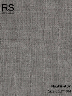 วอลเปเปอร์ลายผ้า สีเทาเข้ม No.AW-A07