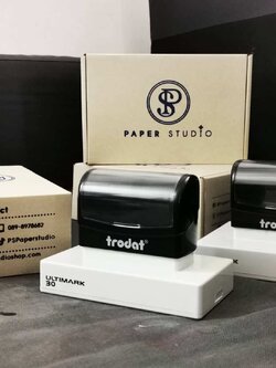 ตรายางหมึกในตัว ขนาดใหญ่ - หมึกกันน้ำ