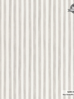 วอลเปเปอร์ลายทาง สีเทาสลับขาว KID2-B25