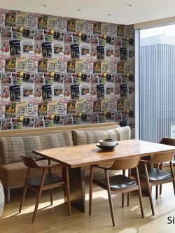 วอลเปเปอร์ลาย ลายกราฟฟิคหนังสือ (Pop Art) PPL-J77