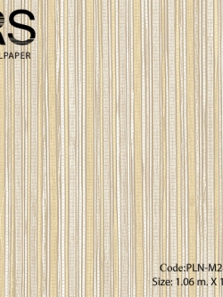 วอลเปเปอร์ลายหวายสานออกโทนสีน้ำตาลอ่อนแกมเหลือง PLN-M28W