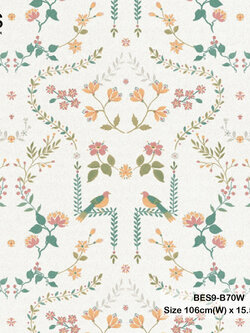 วอลเปเปอร์ลายดอกไม้เล็ก BES9-B70W