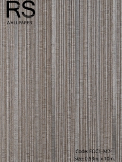 วอลเปเปอร์เทกเจอร์เส้นพื้นโทนสีน้ำตาลดิน FOC1-M24