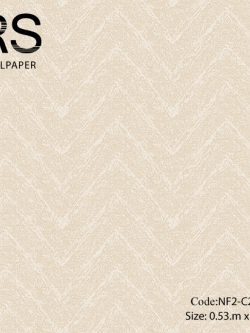 วอลเปเปอร์เทกเจอร์หยาบมีลายหยักสีขาวมุกพื้นสีน้ำตาลอมครีมเข้ม NF2-C28