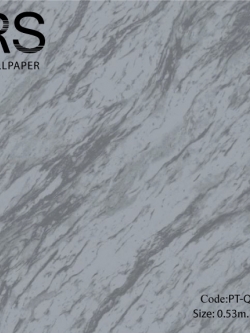 วอลเปเปอร์ลายหินอ่อนสีเทาแกมเงินพื้นสีเทาเข้ม PT-Q61