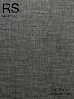 วอลเปเปอร์เทกเจอร์ผ้าพื้นสีดำอมน้ำตาล ECO-D72