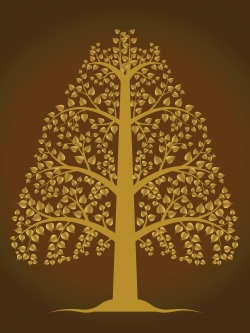 วอลเปเปอร์ สั่งผลิตใบโพธิ์ ห้องพระ