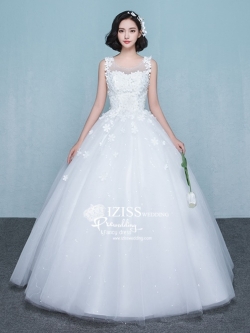 BR322 **พรีออเดอร์**ชุดแต่งงาน&ชุดเจ้าสาวแบบยาวสีขาวเกรดพรีเมี่ยม หรูหราน่ารัก สวยโดดเด่นไม่ซ้ำใคร