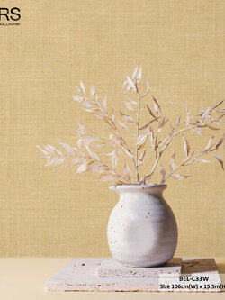 วอลเปเปอร์ สีเหลืองทอง BEL-C33W
