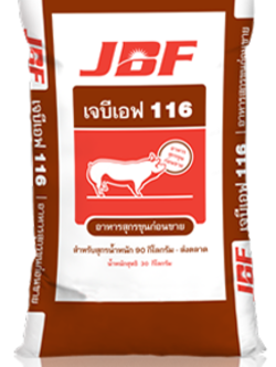 อาหารสุกรเนื้อ เจบีเอฟ 116 โปรตีน 12 % บรรจุ 30กก.