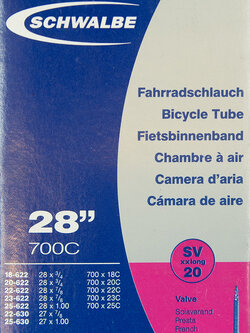 Schwalbe 700x18-25c SV20xxxlong จุ๊บเล็ก 80มม. เบาพิเศษ