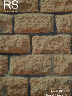 วอลเปเปอร์ลาย อิฐน้ำตาล PPL-J57