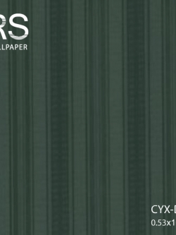วอลเปเปอร์ลายทาง สีเขียวแก่ CYX-D71