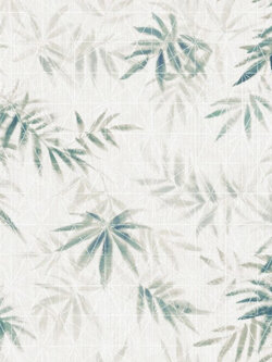 วอลเปเปอร์ลายใบไม้ปนลายพื้นเส้นกราฟฟิก ERO2-M69W