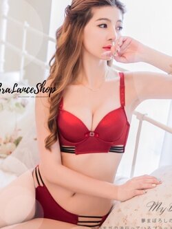 BLS✿7610 Setบรา+กกน ชุดชั้นในงานผ้าซาตินแท้