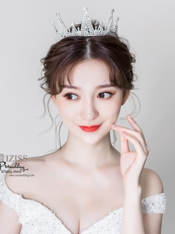 AC016 **พรีออเดอร์**ชุดเทียร่า มงกุฎเพชร ชุดเครื่องประดับเจ้าสาวสวยหรูดุจเจ้าหญิง