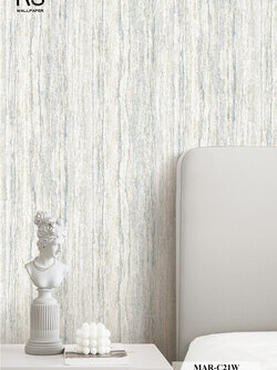 วอลเปเปอร์ลายหินอ่อน สีเทาฟ้า MAR-C21W