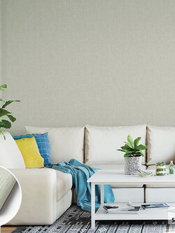 วอลเปเปอร์สีขาวเงิน มีกลิเตอร์สีเงิน FSK-J14