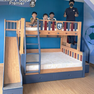 ติดตั้งเตียง 2 ชั้นสไลด์เดอร์รุ่น Premier ขนาด 5 ฟุต