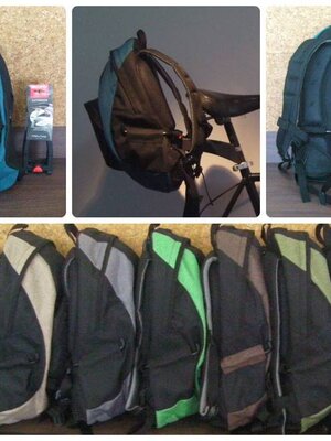 VINCITA : B122 กระเป๋าเป้ติดหลักอานพร้อมตัวยึด