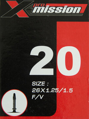 ยางใน X-Mission 20x1.25/1.5 FV จุ๊บเล็ก