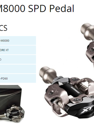 Shimano : PD-M8000 บันไดเสือภูเขาพร้อมคลีท