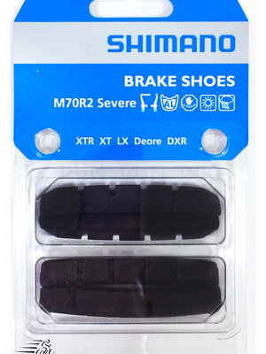 Shimano : ยางเบรควีเบรคแพ๊ค 2 คู่ ขอบอลูฯ