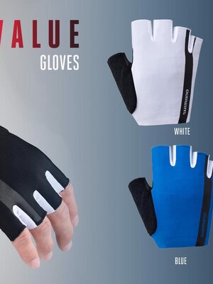 SHIMANO : VALUE GLOVES ถุงมือครึ่งนิ้วรุ่น Value