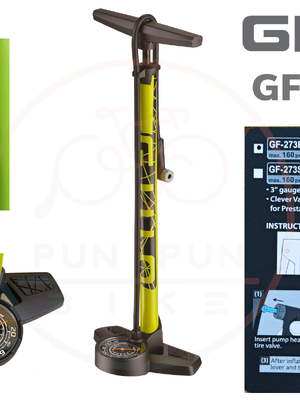 GIYO : GF273E สูบลมตั้งพื้นเหล็ก พร้อมเกจใหญ่ หัวฉัจฉริยะ