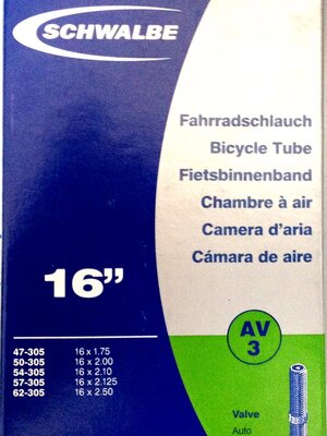 Schwalbe 16"x1.75-2.5 AV3 จุ๊บใหญ่