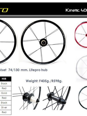 LITEPRO ชุดล้อ KPRO 20"(406) ซี่คู่