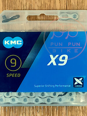 KMC : X9 โซ่ 9 สปีด สีเงิน 116 ข้อ