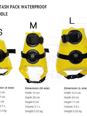 VINCITA : B030WP-M กระเป๋าใต้อานกันน้ำ ขนาดกลาง