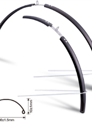 CC-937-700 x 23-25C : บังโคลน อัลลอยด์ 36mm สำหรับเสือหมอบล้อ 700x23-25C