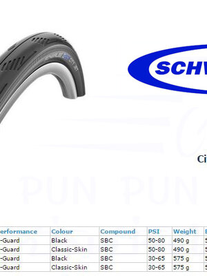 ยางนอก SCHWALBE : CITY JET 26" ขอบลวด