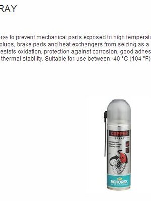 MOTOREX COPPER SPRAY 300ML