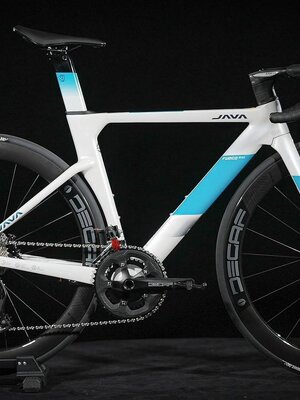 JAVA : Fuoco Top R7120 Disc ชุดขับ 105 12สปีด เฟรม,ล้อ,แฮนด์คาร์บอน Integrated ซ่อนสาย