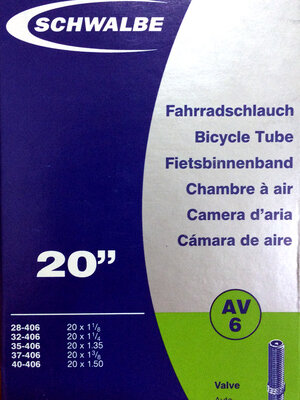 Schwalbe 20x1.1-1.5 AV6 จุ๊บใหญ่