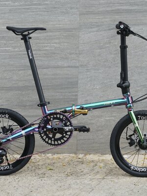 MINT : T9-349 จักรยานพับได้ เฟรมโครโมลี่ 9 สปีด ดิสเบรก นน. 11.5 กก. นุ่มนวล ปั่นสบาย