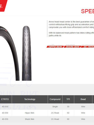 ยางนอก CHAOYANG : SPEED SHARK 26x1.6" ขอบลวด