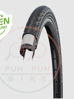 ยางนอก SCHWALBE : Delta Cruiser Plus 20x1.75" สีดำ มีสะท้อนแสง มีกันหนาม ขอบลวด