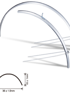 CC-106-700x23-25C : บังโคลน อัลลอยด์ 36mm สำหรับล้อ 700x23-25C