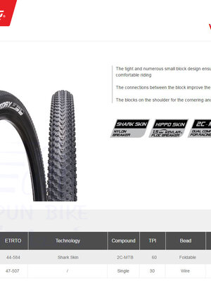 ยางนอก CHAOYANG : VICTORY 27.5x1.75" ขอบพับ ดอกละเอียด