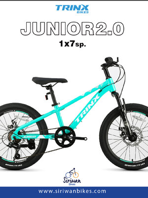 TRINX : JUNIOR 2.0 จักรยานเด็ก MTB อลูฯ 20" ดิสเบรค 7 Speeds