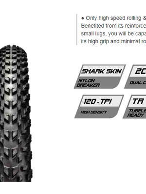 ยางนอก CHAOYANG : HORNET 27.5x2.00" ขอบพับ ดอกใหญ่