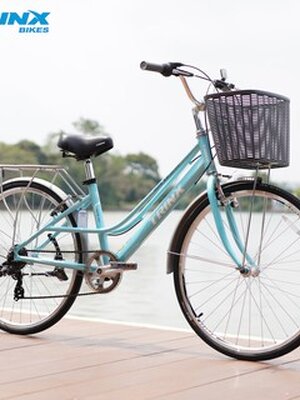 TRINX : CUTE 3.0 จักรยานแม่บ้าน เฟรมอลูมิเนียม ล้อ 26" เกียร์ Shimano 7 สปีด